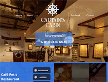 Tablet Screenshot of captainscabin.nl